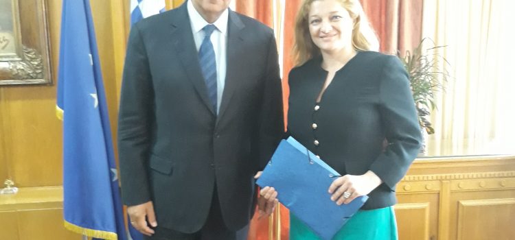 Συνάντηση Αυγερινοπούλου και Αγροτικού Συνεταιρισμού Νομού Ηλείας «Εύφορη Γη» με τον Υπ. Αγροτικής Ανάπτυξης και Τροφίμων, κ. Μάκη Βορίδη