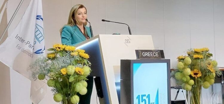 Παρέμβαση της Δρος Αυγερινοπούλου στη συζήτηση για την αντιμετώπιση των εκπομπών μεθανίου στην 151η Συνέλευση της Διακοινοβουλευτικής Ένωσης στη Γενεύη