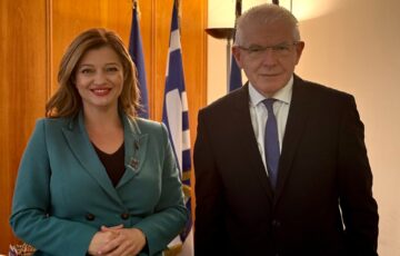 Συνάντηση της Βουλευτού Ηλείας με τον Πρόεδρο του ΕΛΓΑ Ανδρέα Λυκουρέντζο για τις ανάγκες στήριξης του πρωτογενούς τομέα